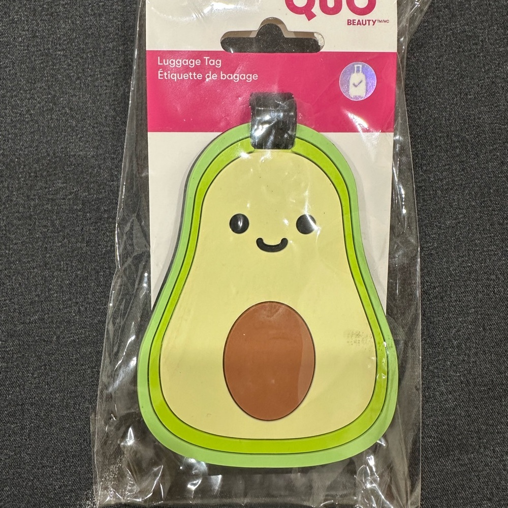 Avocado Luggage Tag - Green and Brown